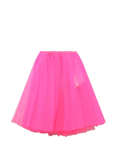 Black Comme Des Garçons Tulle Skirt In Pink