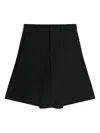Black Comme Des Garçons Twill Shorts In Black