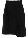 Black Comme Des Garçons Shorts Aus Twill In Schwarz