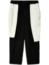Black Comme Des Garçons Panel-construction Trousers In Black