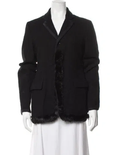 Pre-owned Black Comme Des Garçons Vintage Wool Jacket In Black