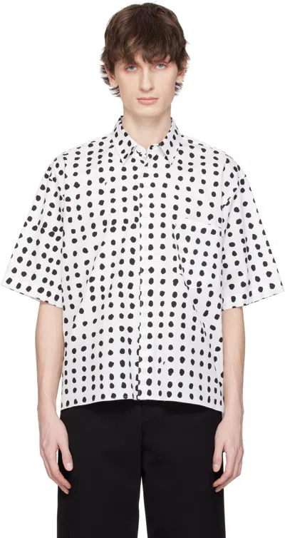 BLACK COMME DES GARÇONS WHITE & BLACK CDG SHORT SLEEVE SHIRT