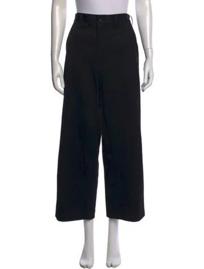 Pre-owned Black Comme Des Garçons Wide Leg Pants In Black