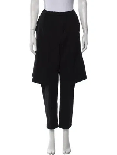 Pre-owned Black Comme Des Garçons Wide Leg Pants In Black