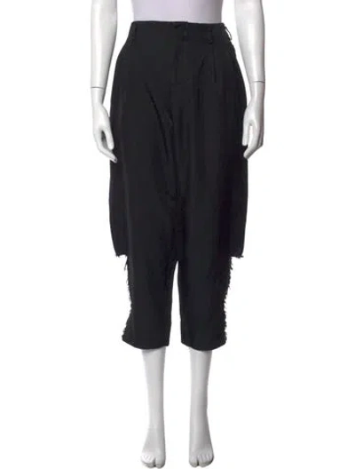 Pre-owned Black Comme Des Garçons Wide Leg Pants In Blue