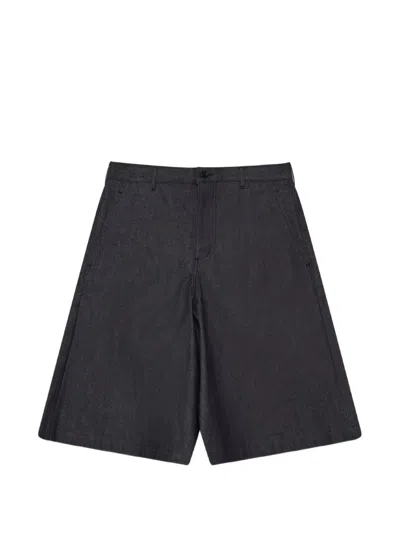 Black Comme Des Garçons Wide-leg Shorts In Gray