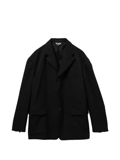 Black Comme Des Garçons Wool Blazer In Black
