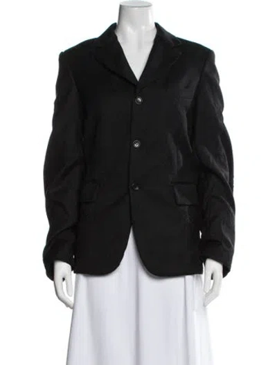 Pre-owned Black Comme Des Garçons Wool Blazer In Black