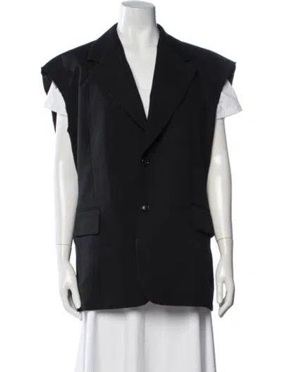 Pre-owned Black Comme Des Garçons Wool Blazer In Black