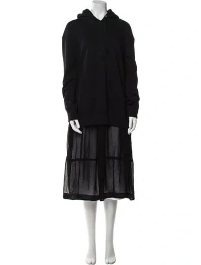 Pre-owned Black Comme Des Garçons Wool Coat In Black