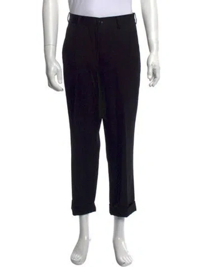 Pre-owned Black Comme Des Garçons Wool Dress Pants In Black