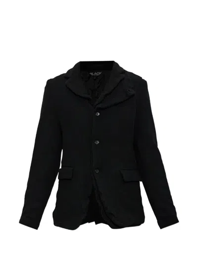 Black Comme Des Garçons Wool Jacket In Black