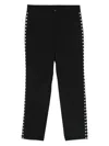 Black Comme Des Garçons Wool Trousers In Black