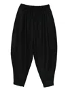 Black Comme Des Garçons Wool Trousers In Black