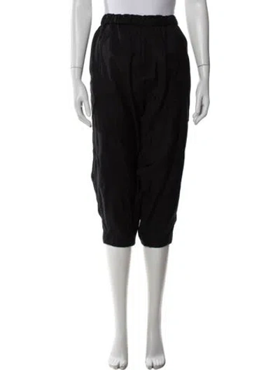 Pre-owned Black Comme Des Garçons Wool Wide Leg Pants W/ Tags In Black