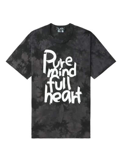 Black Comme Des Garçons X Filip Pagowski Tie-dye Print T-shirt In Black