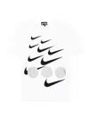 Black Comme Des Garçons X Nike Cotton T-shirt In 白色