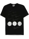 Black Comme Des Garçons Black Nike Edition Regular Fit T-shirt In Schwarz