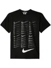 Black Comme Des Garçons X Nike Print T-shirt In Black