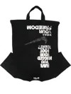 Black Comme Des Garçons X Nike Slogan-print Tote Bag In Black