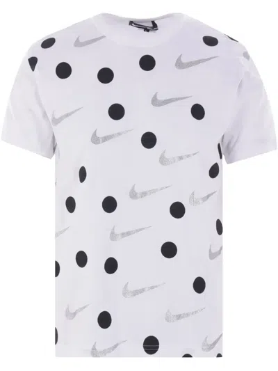 Black Comme Des Garçons X Nike T-shirt In White