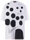 Black Comme Des Garçons White Nike Edition Oversized T-shirt In White
