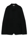 Black Comme Des Garçons Zip-detail Blazer In Black