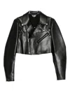 Black Comme Des Garçons Zip-up Biker-jacket In Black