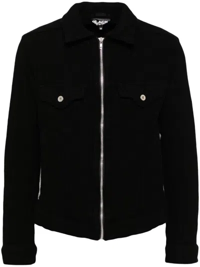 Black Comme Des Garçons Zip-up Jacket In Black