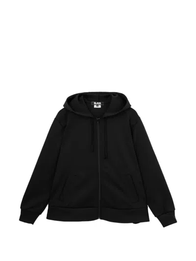 Black Comme Des Garçons Zip-up Hoodie In Black