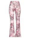 Black Coral Pants In Pink