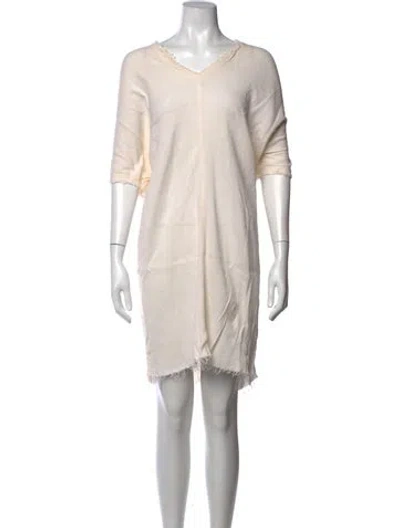 Pre-owned Black Crane Bateau Neckline Dress In Neutrals
