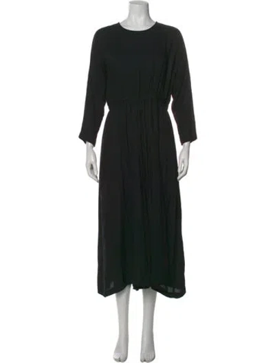 Pre-owned Black Crane Crew Neck Jumpsuit In Black