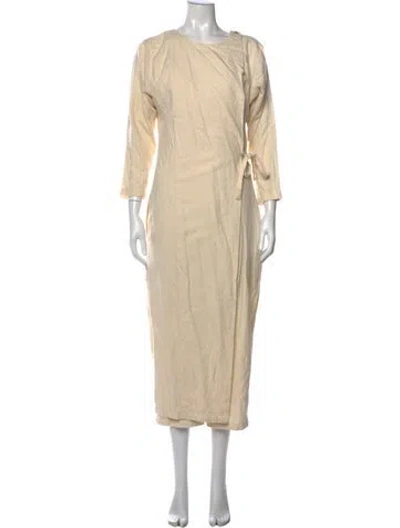 Pre-owned Black Crane Crew Neck Jumpsuit In Neutrals