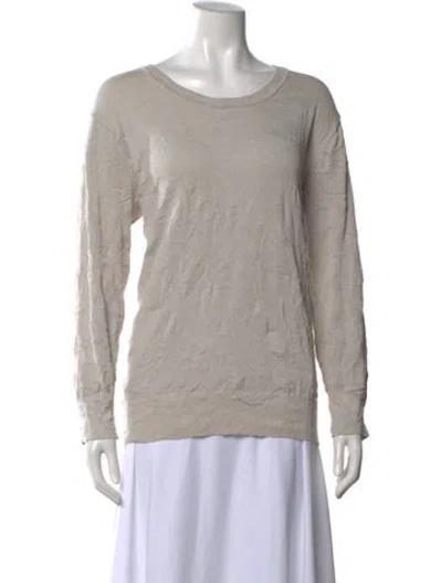 Pre-owned Black Crane Crew Neck Sweater In Grey
