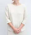 Black Crane Dolman Top In Cloud In Beige