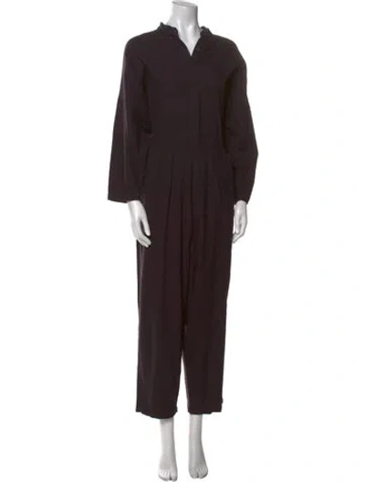 Pre-owned Black Crane Jumpsuit In Black