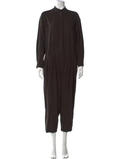 Pre-owned Black Crane Jumpsuit In Black