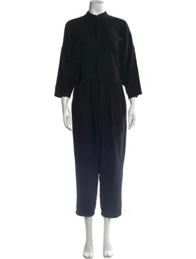 Pre-owned Black Crane Jumpsuit In Black
