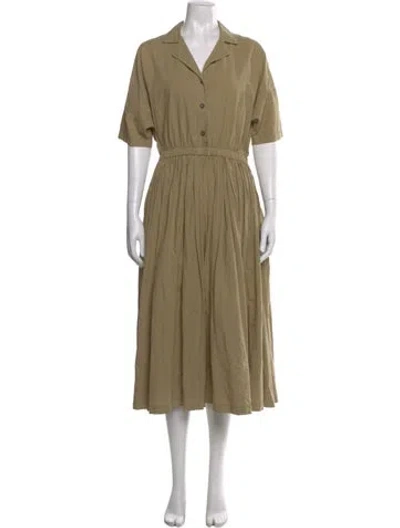 Pre-owned Black Crane Long Dress In Neutral