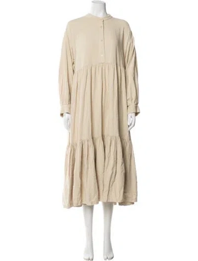 Pre-owned Black Crane Long Dress W/ Tags In Neutral