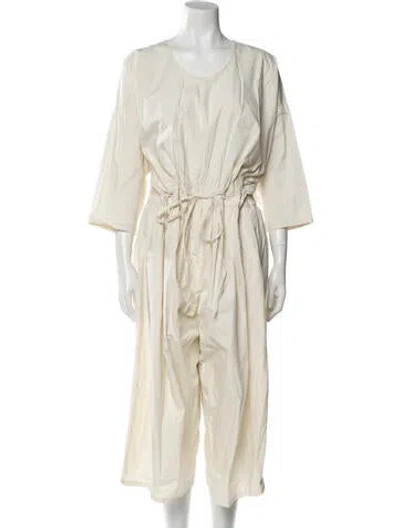 Pre-owned Black Crane Scoop Neck Jumpsuit In Neutral