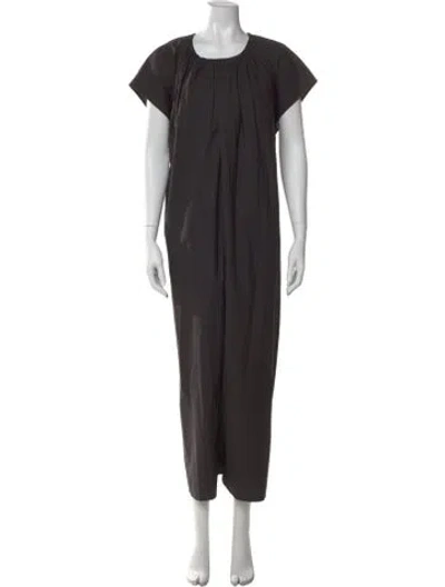 Pre-owned Black Crane Scoop Neck Jumpsuit W/ Tags In Black