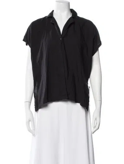 Pre-owned Black Crane Short Sleeve Top In Black