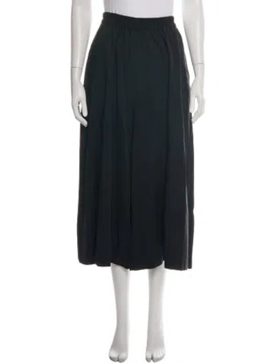 Pre-owned Black Crane Wide Leg Pants In Black