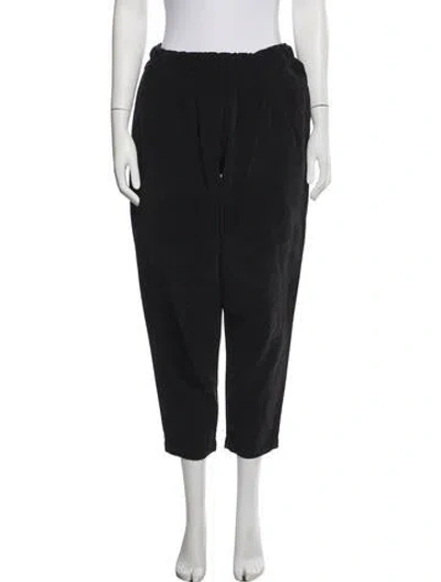 Pre-owned Black Crane Wide Leg Pants In Black
