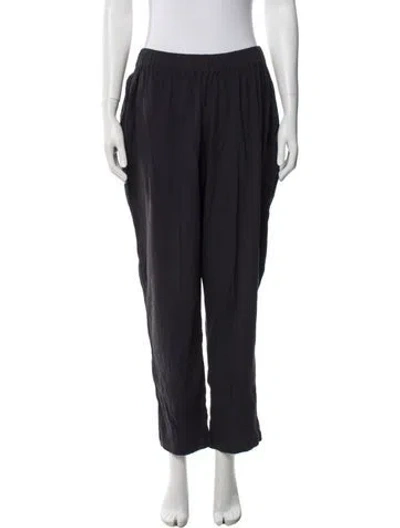Pre-owned Black Crane Wide Leg Pants In Blue