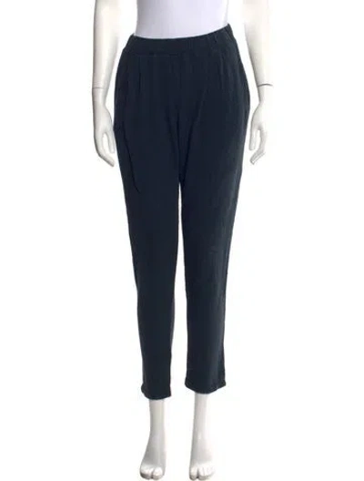 Pre-owned Black Crane Wide Leg Pants In Blue