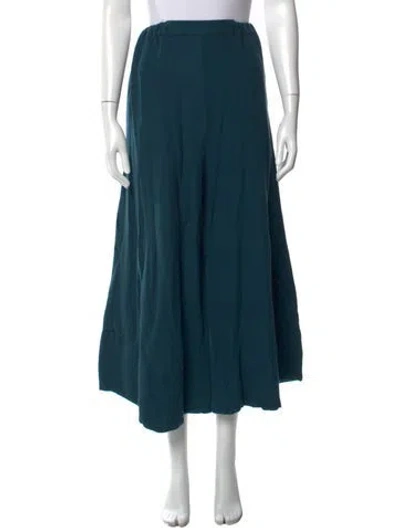 Pre-owned Black Crane Wide Leg Pants In Blue