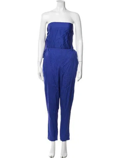 Pre-owned Black Crane Wide Leg Pants In Blue
